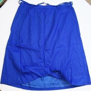 Plus size blue vintage skirt